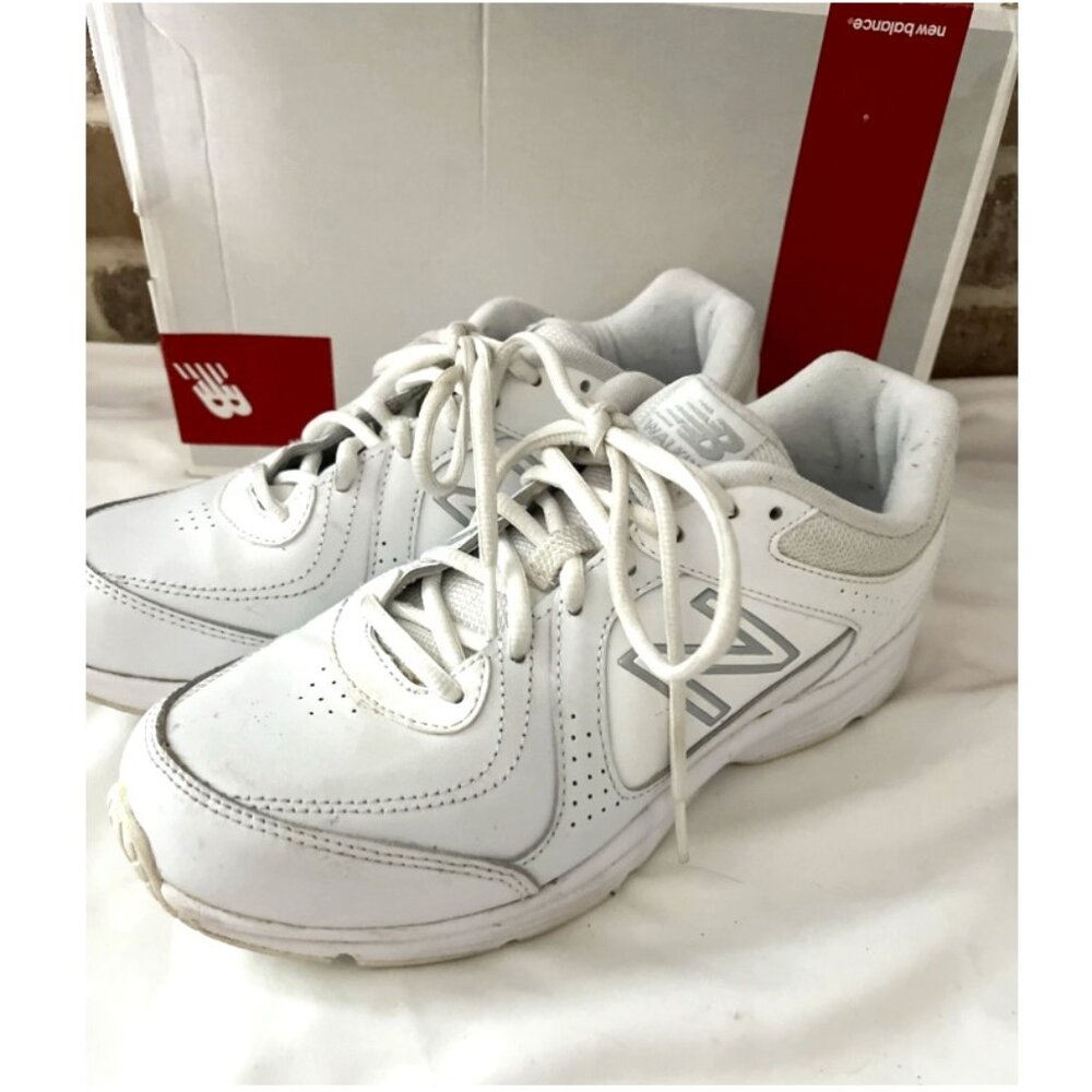 NEW BALANCE NB Womens White Walking Marche Sneaker Shoes Lightweight Size 9 Wide